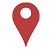 Dark red location pin