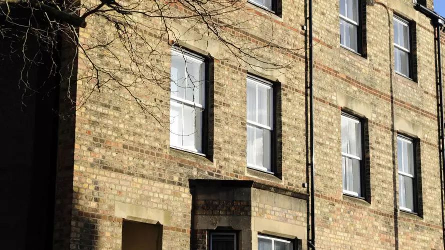 Image of Walton Street houses in sunshine